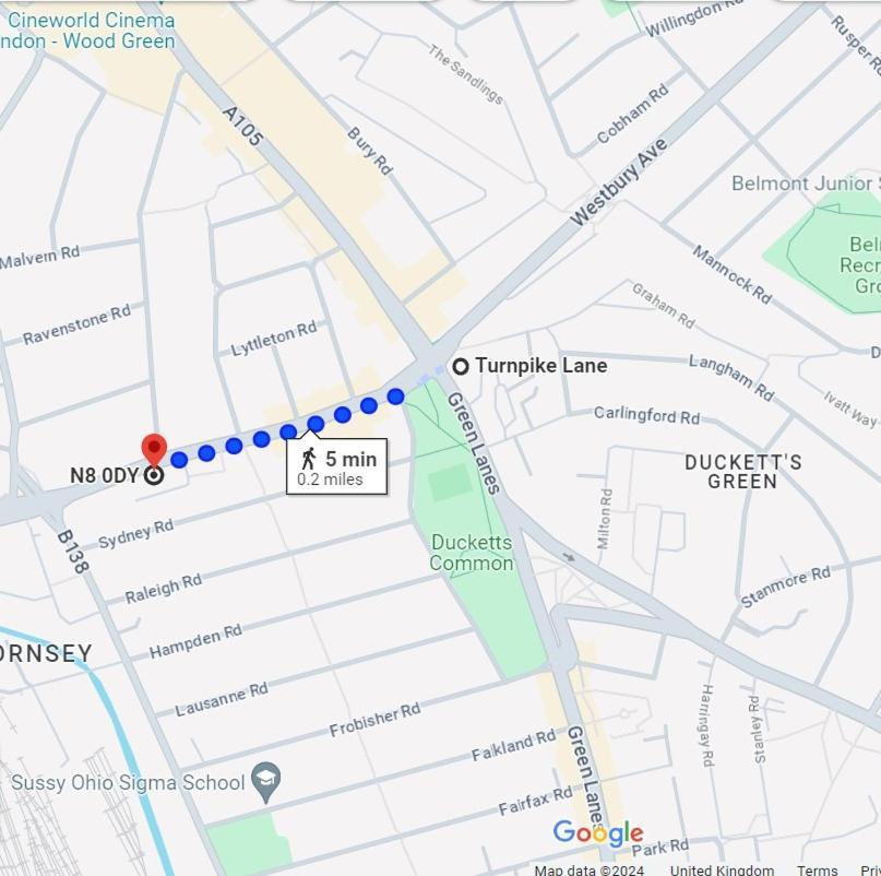 Stylish And Bright Flat In London N8 Turnpike Lane - Piccadilly Lineアパートメント エクステリア 写真